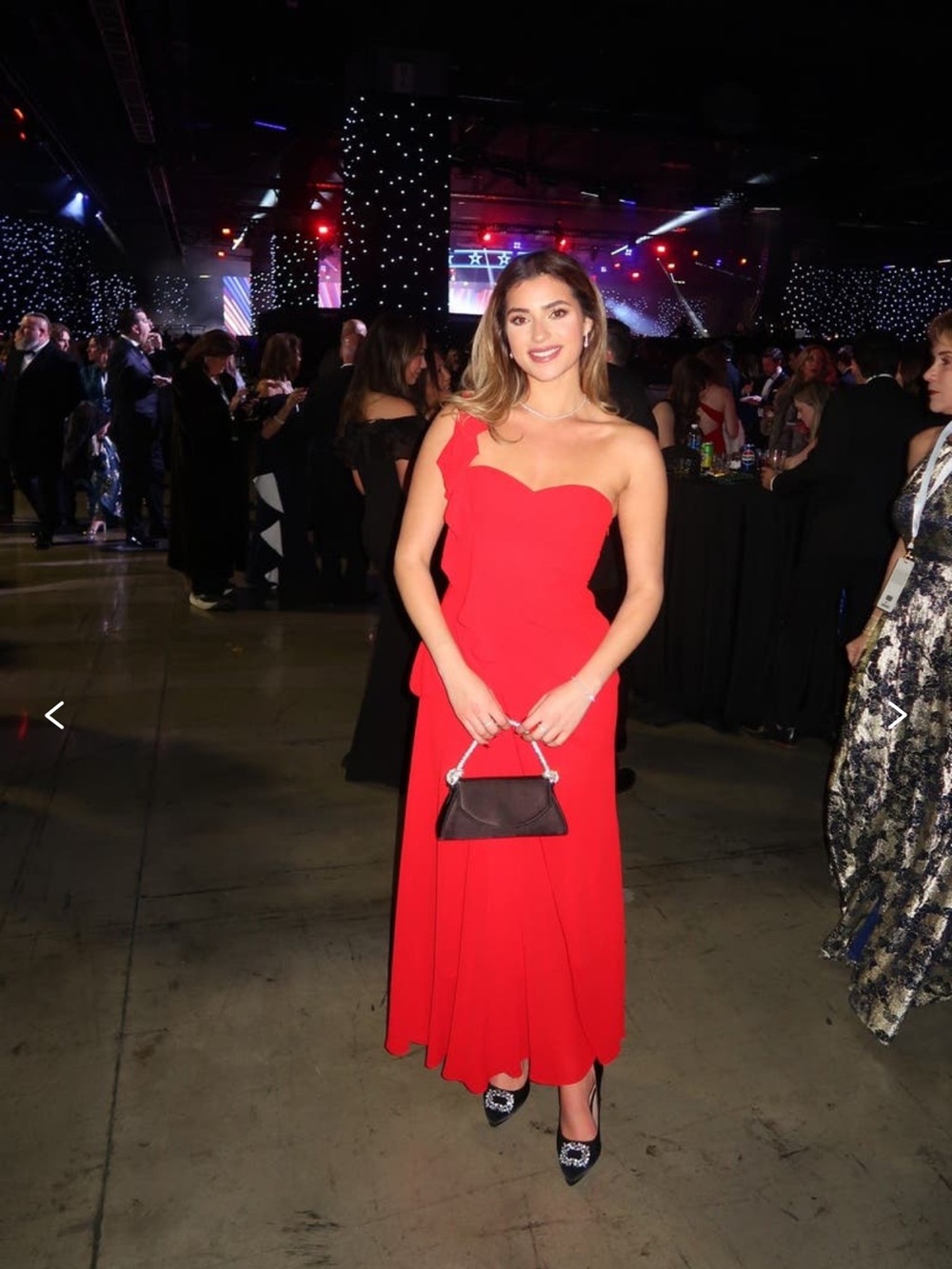 Badgley Mischka Poppy Red Georgette Gown